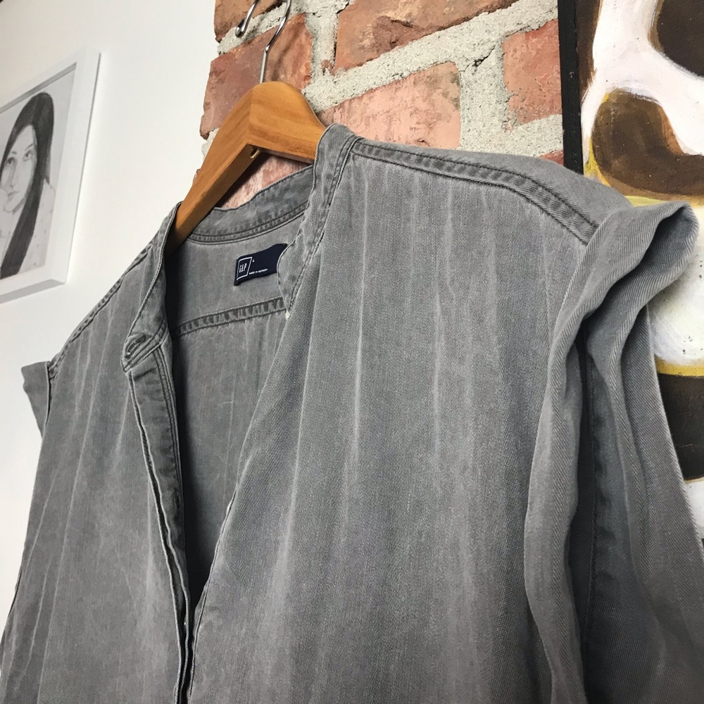 Gray Denim Dress